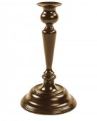 Świecznik stołowy na 1 świecę, aluminiowy, wysokość 24 cm, brązowy, XANTIA 31118